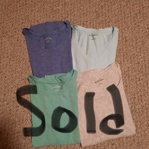 Eddie Bauer colors: Blue Heather, Green heather, mint green and gray heather